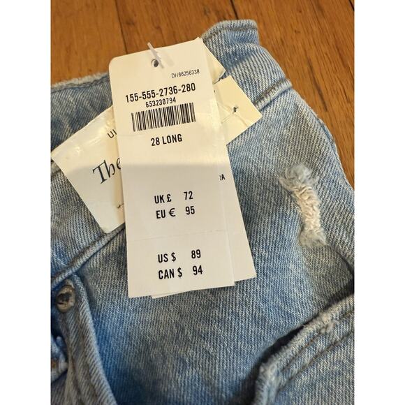 Abercrombie Fitch 90s Straight Ultra High Rise Size US 28 / 6 L Light Wash New - Picture 8 of 10